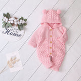 0-24M Newborn Baby Knitted Sweater Jumpsuits Autumn Winter