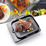 1 Set Aluminum Frying Pan Non-stick Barbecue Frying