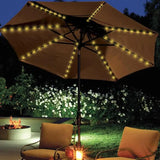 104 LED Solar Power Patio Umbrella Lights Outdoor