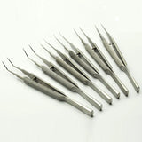 11cm Stainless Steel Round Handle Micro Tweezers Eyelid