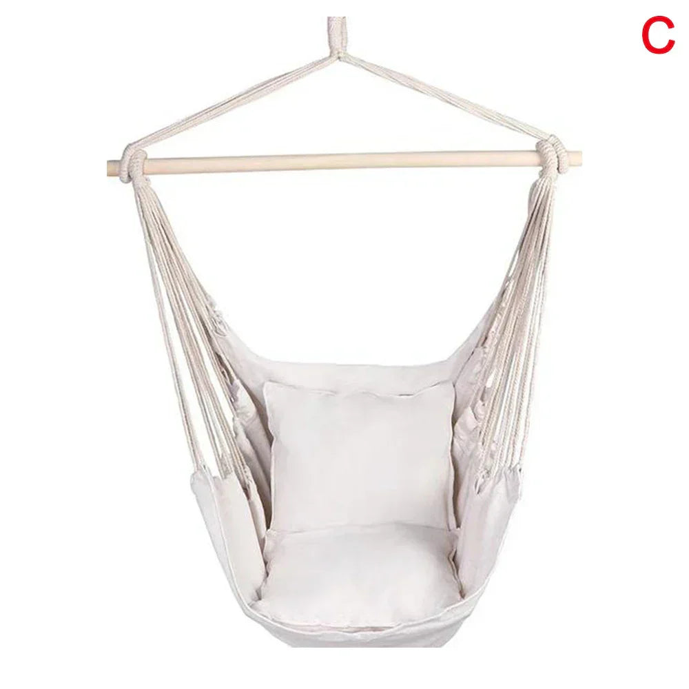 120KG Garden Hanging Chair Fabric Camping Rope Bed