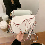 2022 New Women's Bag Leisure Saddle Bag Pu