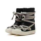 2023 High Top Sneakers Platform Corss Tied Men's