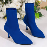 2023 New Fashion Women's Ankle Boots Pointed High