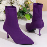 2023 New Fashion Women's Ankle Boots Pointed High