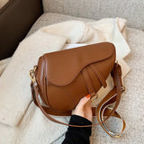 2023 New Women 's Bag Casual Saddle Bag