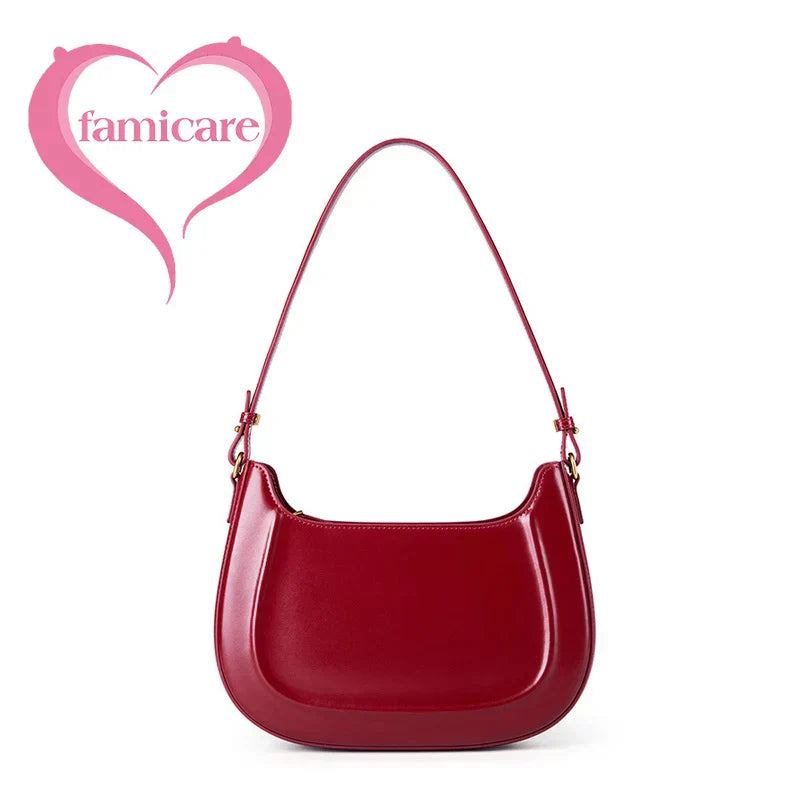 2024 New Arrival Women's Leather Underarm Saddle Bag