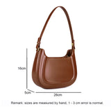 2024 New Arrival Women's Leather Underarm Saddle Bag