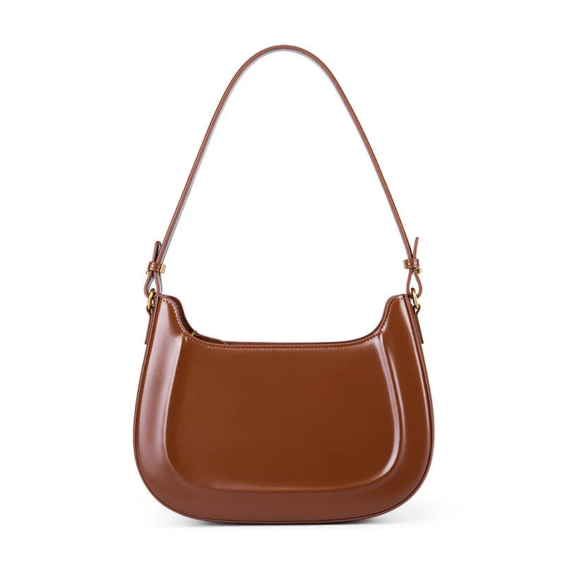 2024 New Arrival Women's Leather Underarm Saddle Bag