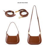 2024 New Arrival Women's Leather Underarm Saddle Bag