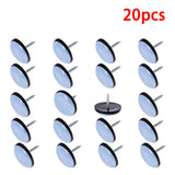 20pcs 16/22/25/30mm Rectangle Chair Foot Sliders Nail on