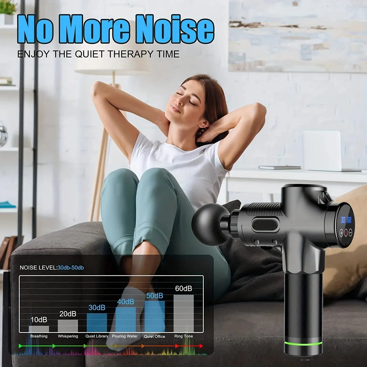 30 Level Massage Gun Fascia Deep Muscle Relax