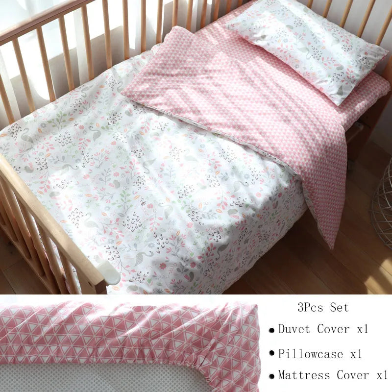 3Pcs Baby Bedding Set Newborns Star Pattern Kid