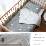 3Pcs Baby Bedding Set Newborns Star Pattern Kid