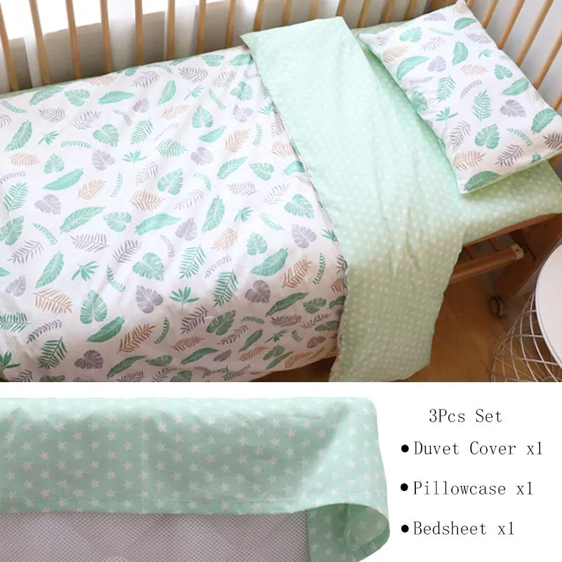 3Pcs Baby Bedding Set Newborns Star Pattern Kid