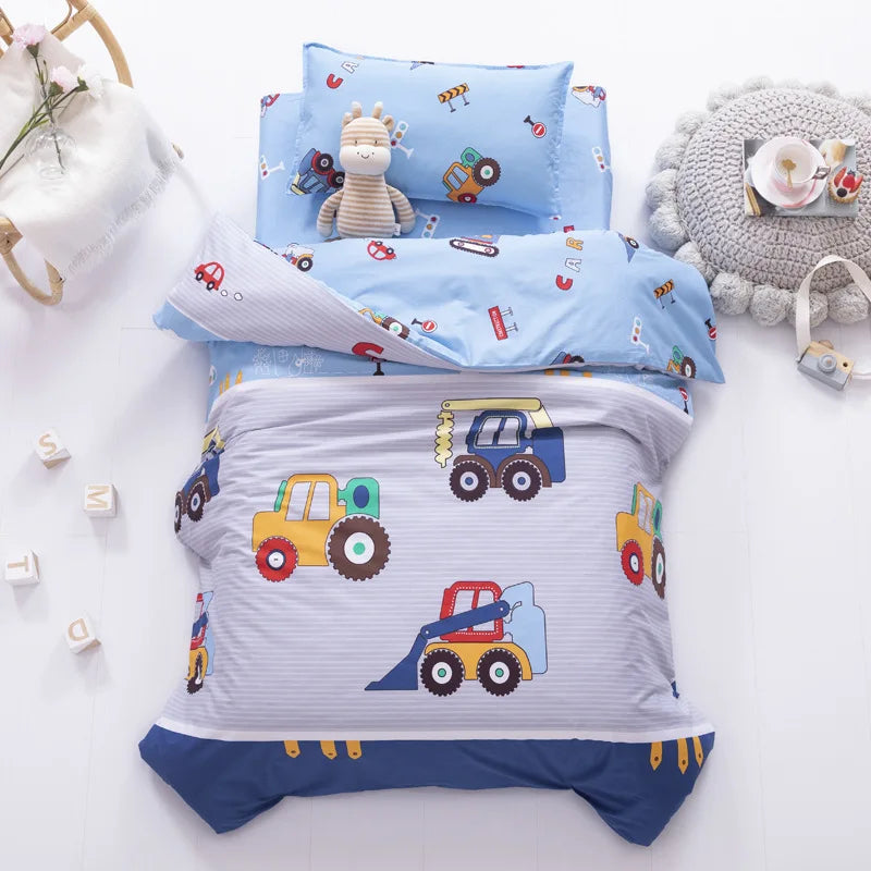 3pcs Baby Bedding Set Baby Kindergarten Crib Bed