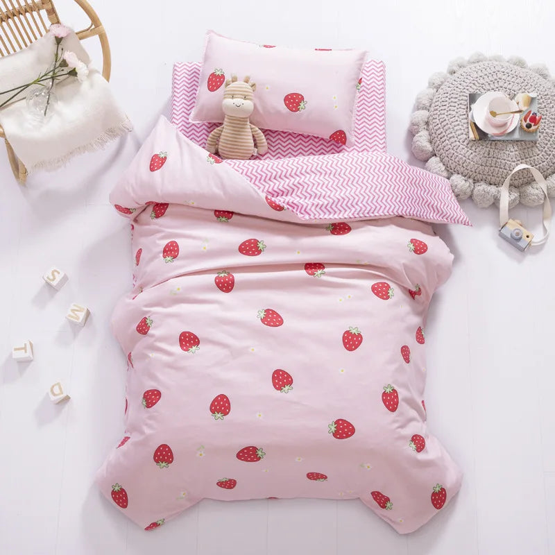 3pcs Baby Bedding Set Baby Kindergarten Crib Bed