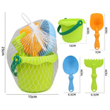 6Pcs/Set Silicone Beach Sensory Bucket Toy Animal Model