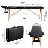 84'' 2 Section Portable Massage Table Professional Facial