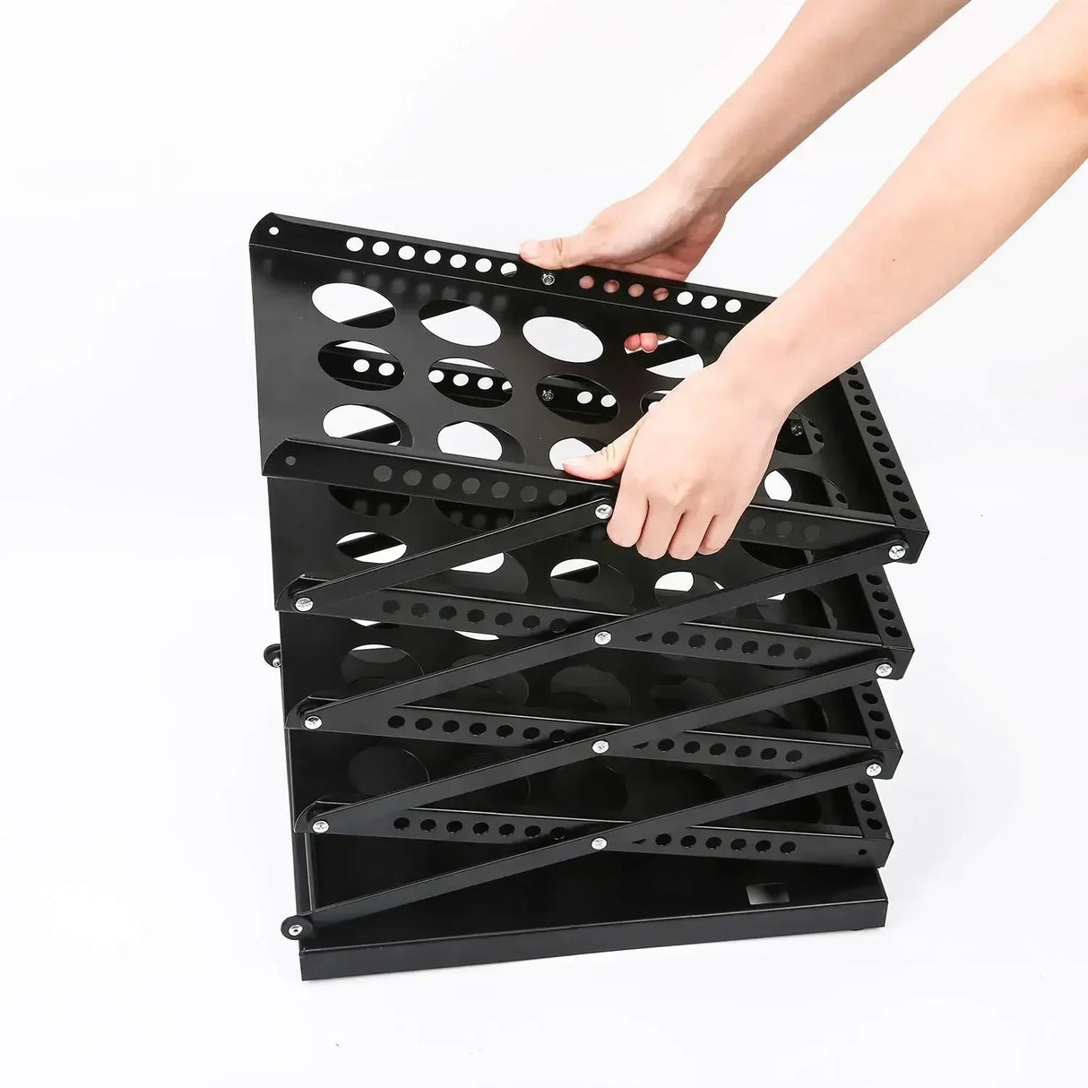 A4 Aluminum Alloy Folding Data Rack Vertical Newspaper