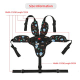 Adjustable five-point baby seat belt stroller stroller high