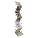 Aluminum Alloy Bookshelf Foldable Storage Rack Magazine Holder