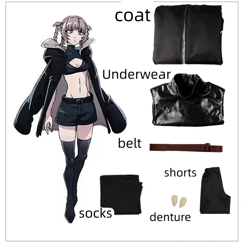 Anime Call of the Night Cosplay Costume & Wig