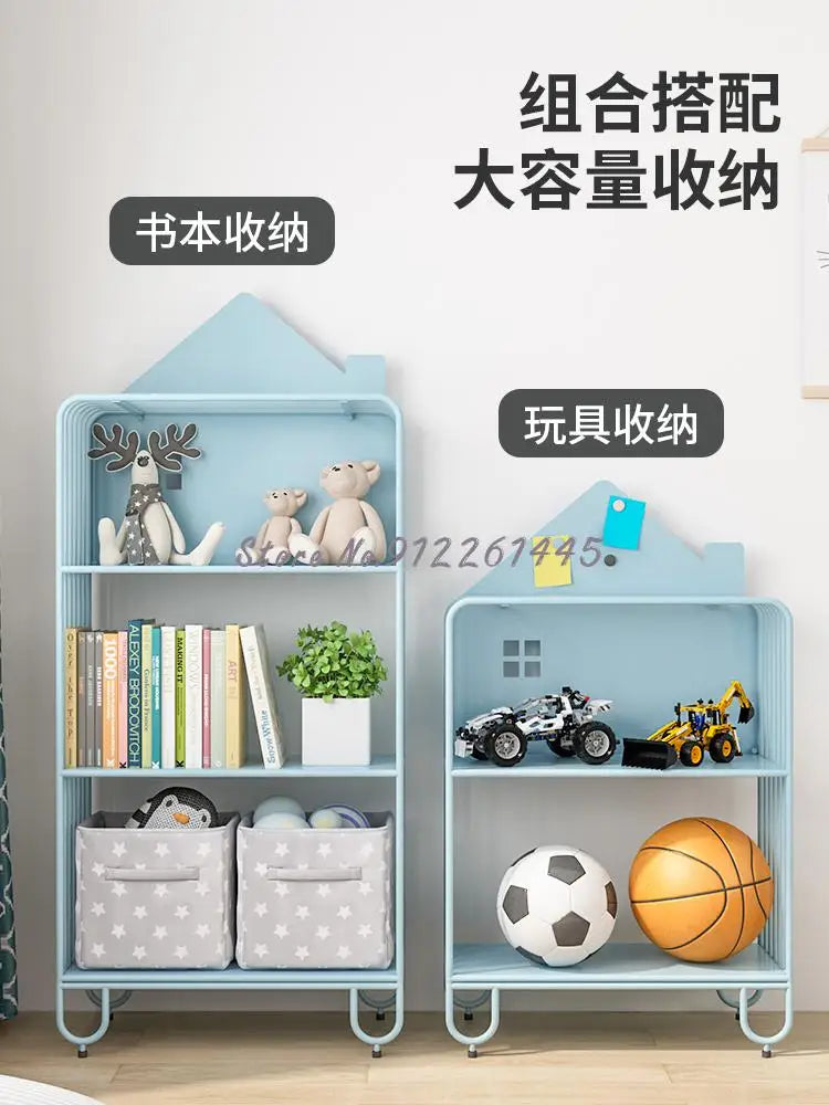 Children&#39;s Bookshelf Storage Integrated Floor Small Baby Picture