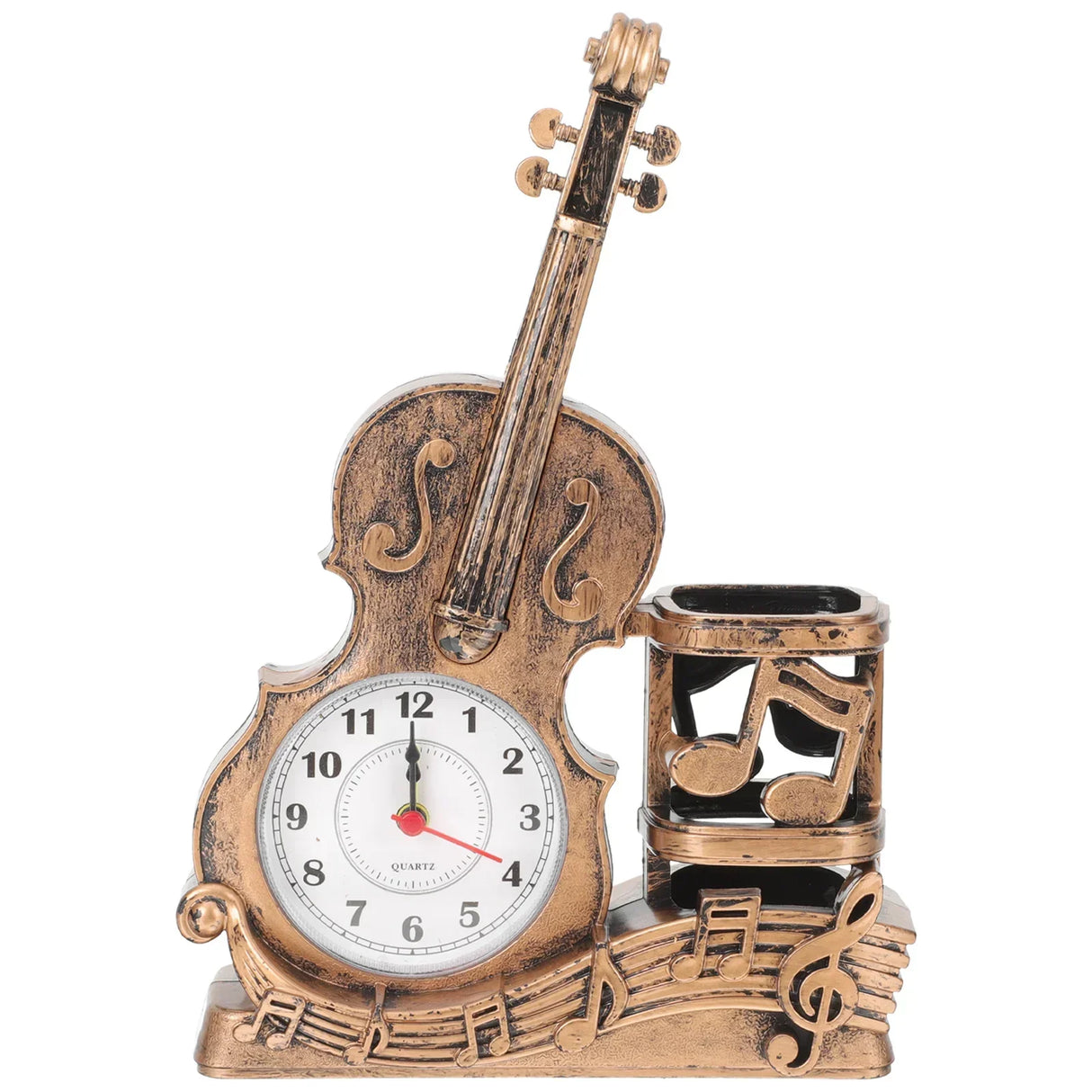 Desktop Decoration Pen Holder Bookcase Shelf Clock Violin Tabletop Finger Tape Children’s Toys