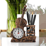 Desktop Decoration Pen Holder Bookcase Shelf Clock Violin Tabletop Finger Tape Children’s Toys