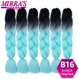 6 Bundles Jumbo Braiding Hair Extensions 24 Inch