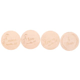 20pcs Baby Milestone Cards - Wooden Photo Accessories