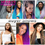 24" Jumbo Braids Synthetic Hair - Ombre Box Braids