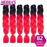 6 Bundles Jumbo Braiding Hair Extensions 24 Inch