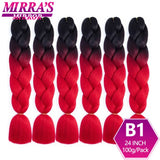 6 Bundles Jumbo Braiding Hair Extensions 24 Inch