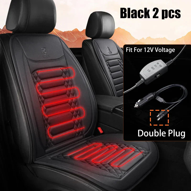 1/2pcs Winter Heated Car Seat Cover 12V Heating