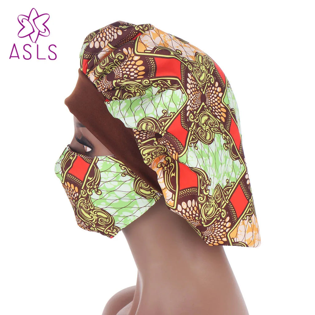 2021 New African pattern multicolor nightcap fashion mask