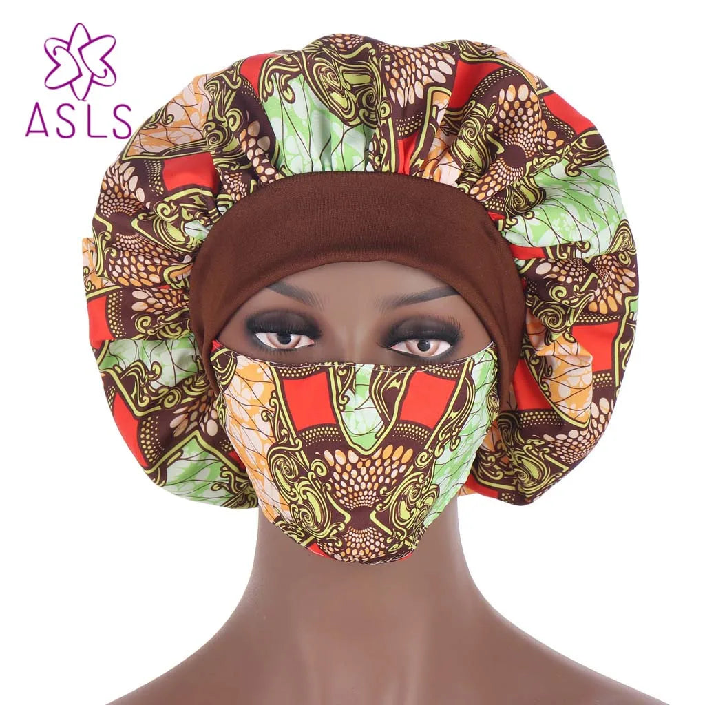 2021 New African pattern multicolor nightcap fashion mask