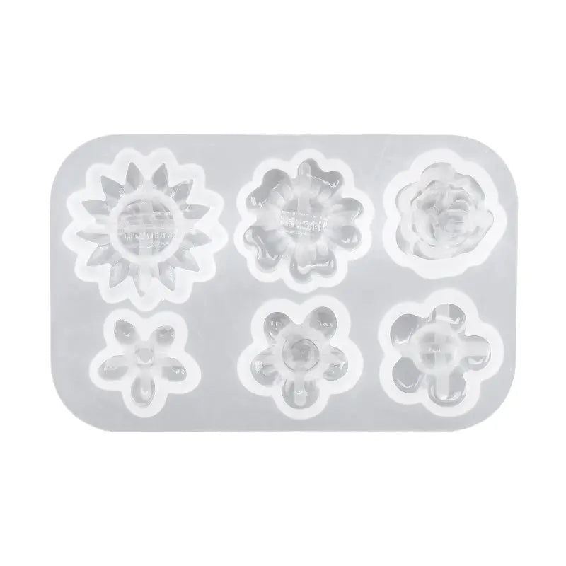 3D Flower Shaped Silicone Molds Candy Epoxy Resin