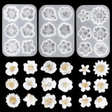 3D Flower Shaped Silicone Molds Candy Epoxy Resin