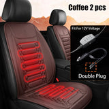 1/2pcs Winter Heated Car Seat Cover 12V Heating