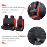 1+2 Red Seat Covers Car Seat Cover for