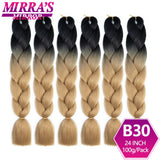 6 Bundles Jumbo Braiding Hair Extensions 24 Inch