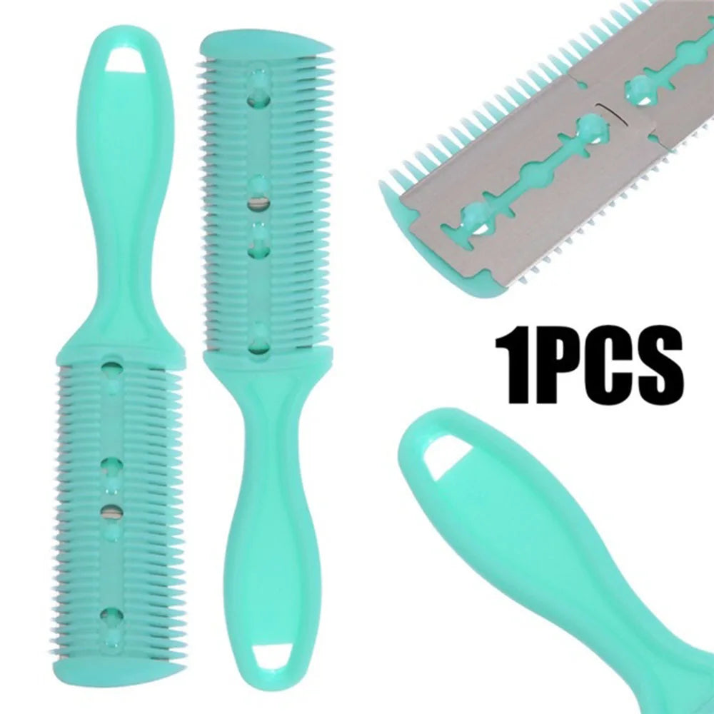 1PCS Double Sides Hair Razor Comb With 2