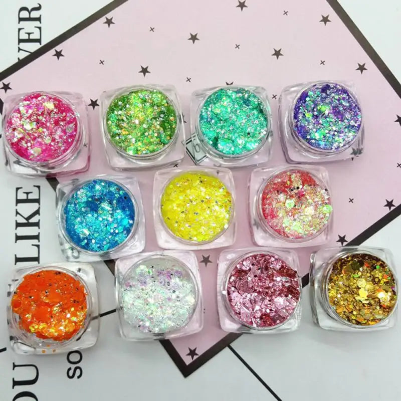 18 Colors Diamond Sequins Eyeshadow Body Face Sequins