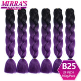 6 Bundles Jumbo Braiding Hair Extensions 24 Inch