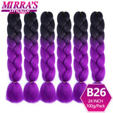 6 Bundles Jumbo Braiding Hair Extensions 24 Inch