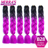 6 Bundles Jumbo Braiding Hair Extensions 24 Inch