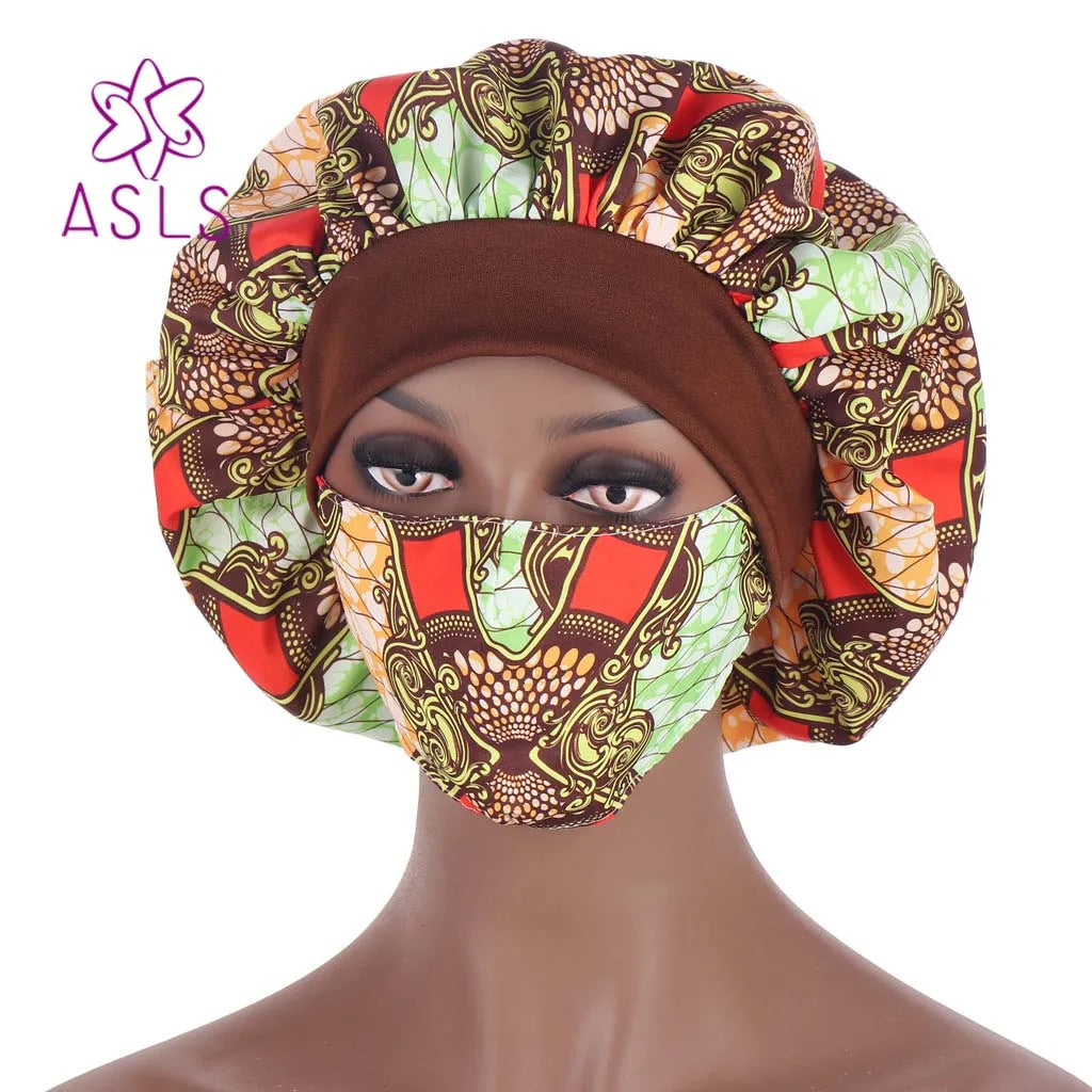 2021 New African pattern multicolor nightcap fashion mask