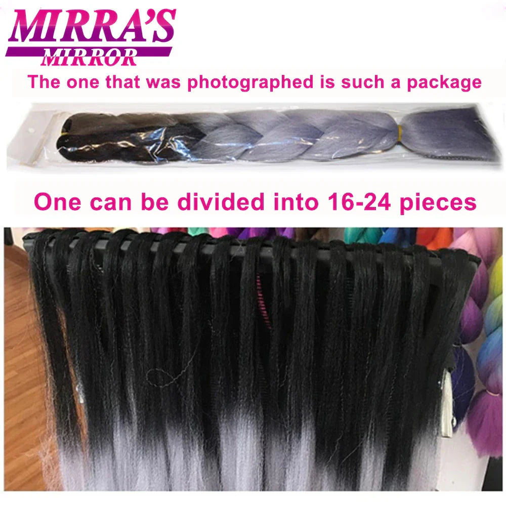 6 Bundles Jumbo Braiding Hair Extensions 24 Inch